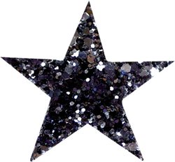 Stjerne i sort glimmer til gymnastik